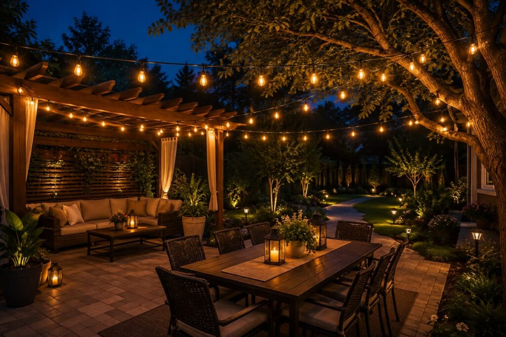 Solar lighting ideas for backyard