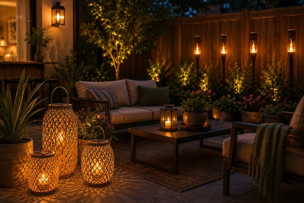 Solar lighting ideas for backyard