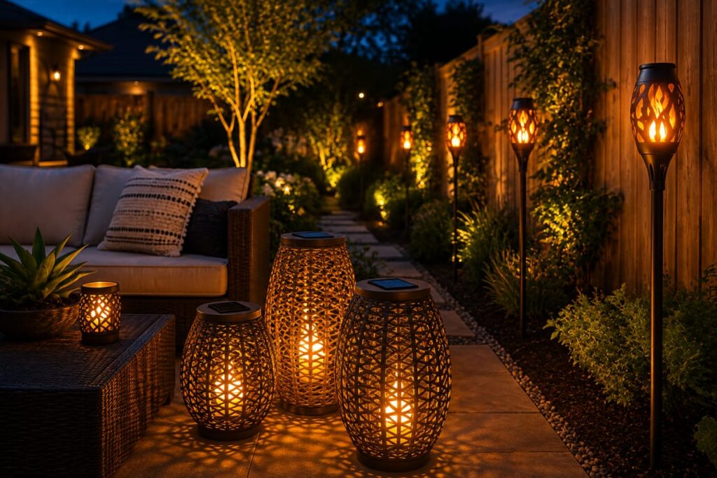 Solar lighting ideas for backyard