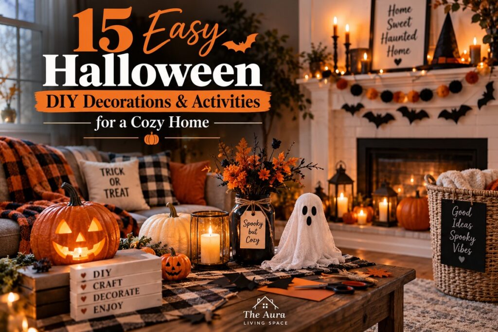 15 easy Halloween DIY decorations and activities for a cozy home