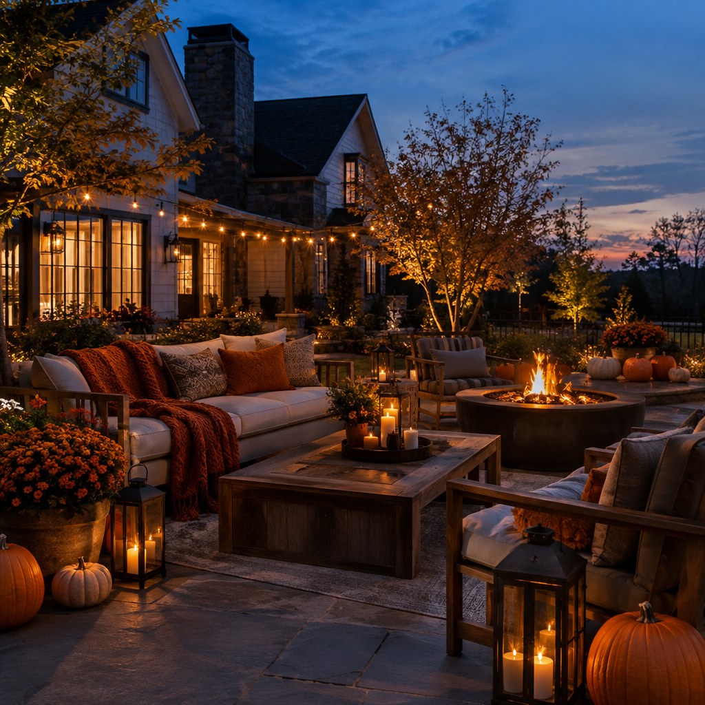 Start at Twilight for a Halloween backyard evening party