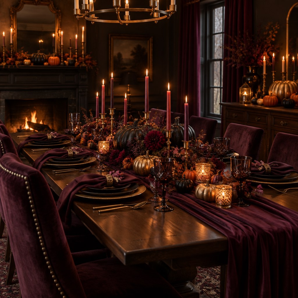 Halloween dining room decorating idea 12