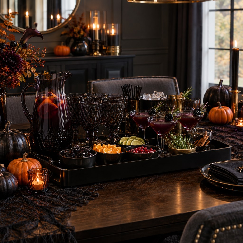 Halloween dining room decorating idea 14