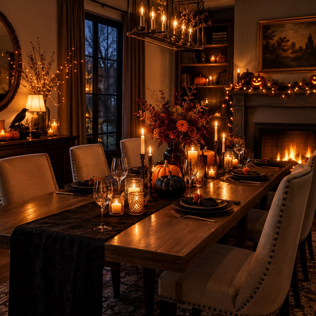 Halloween dining room decorating idea 15