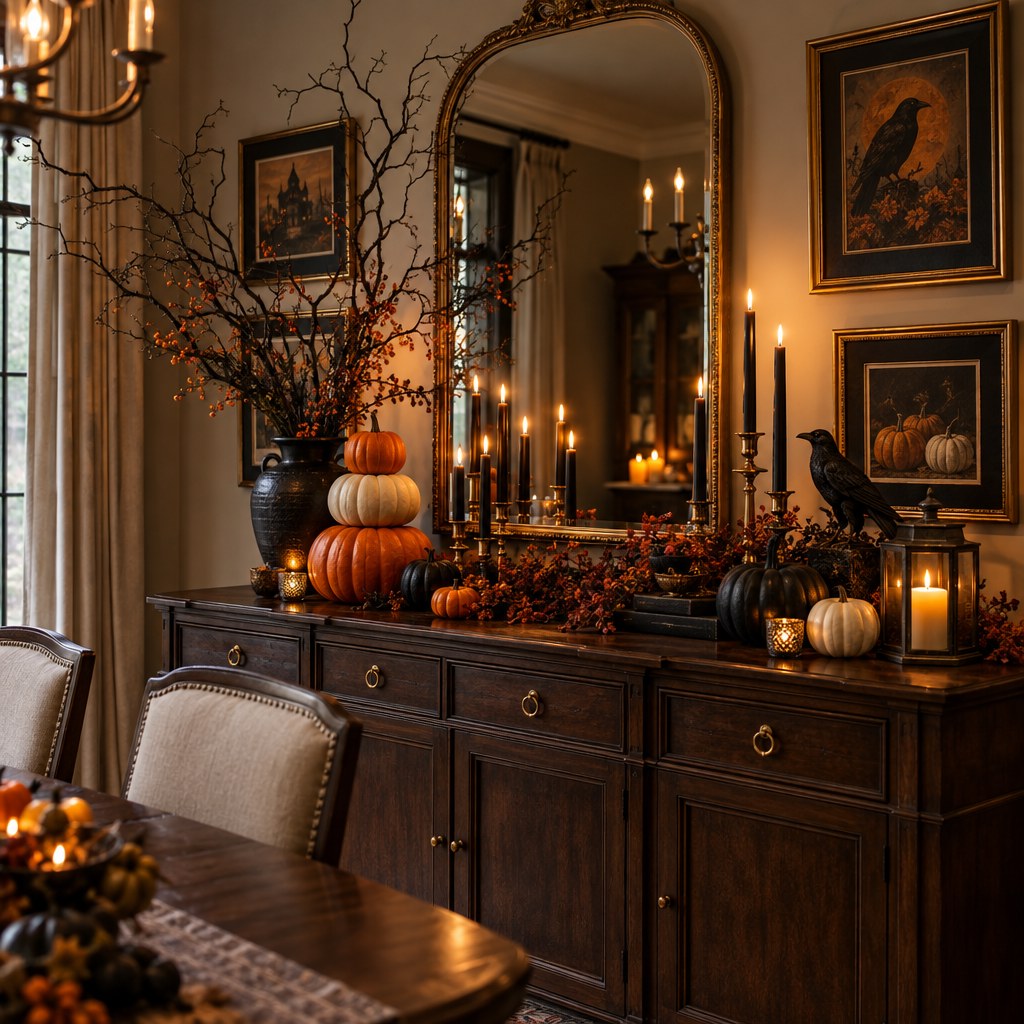 Halloween dining room decorating idea 9