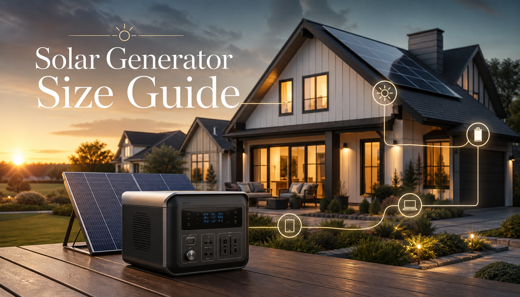 How Big of a Solar Generator Do You Need for Your Home?