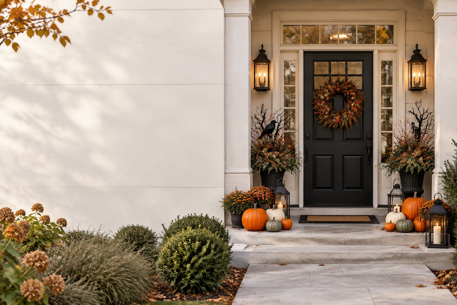 Halloween front door ideas